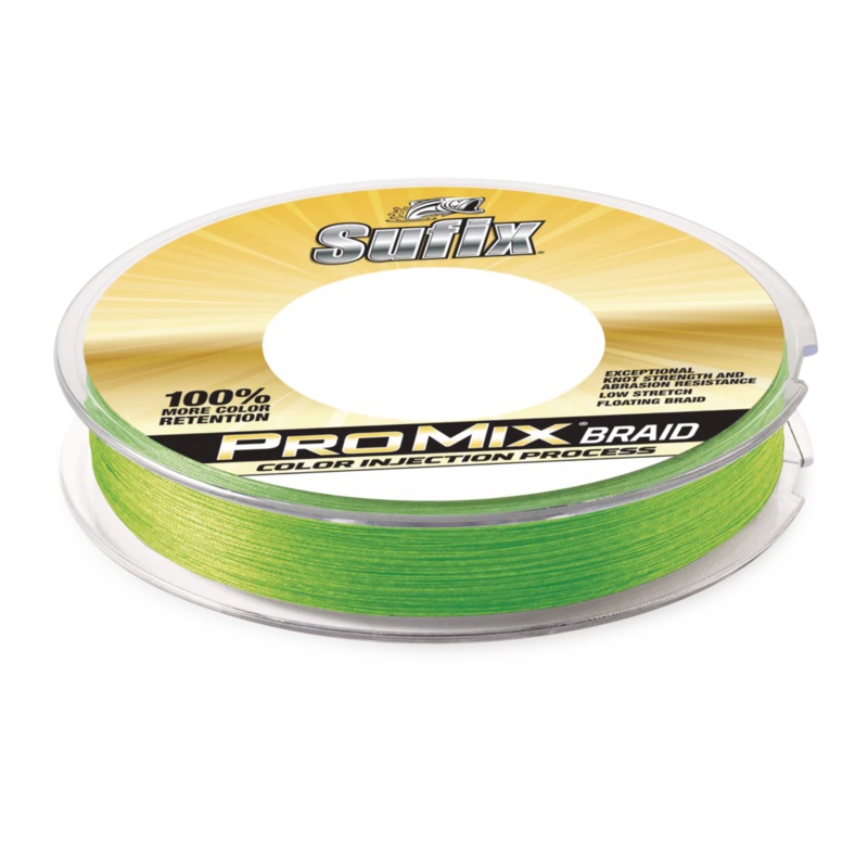 Sufix ProMix Braid|Neon Lime|Low-Vis Green|10lb|15lb|20lb|30lb