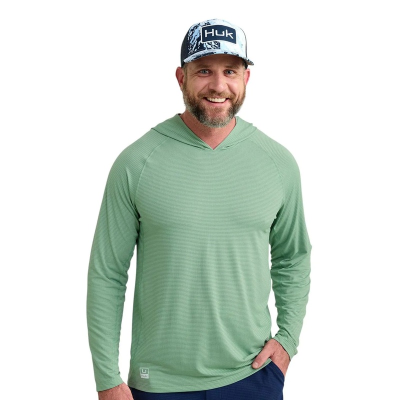 Huk A1A Hoodie|M|L|XL|XXL|Fog Green|Ocean Blue|White