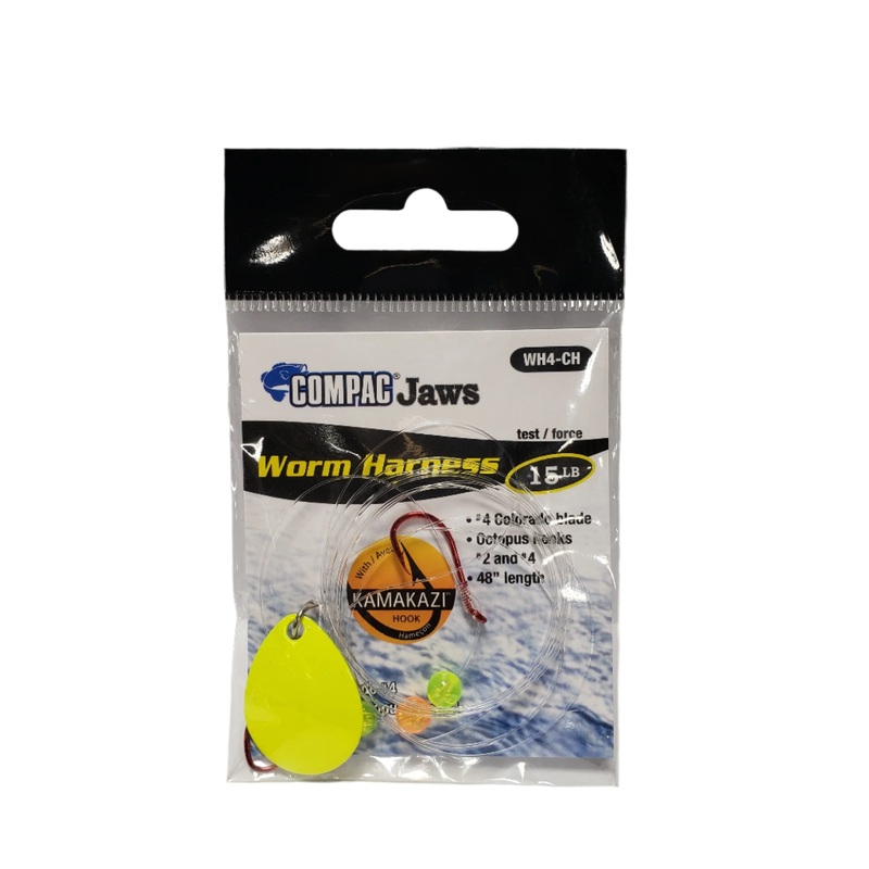 Compac Jaws Worm Harness – #4 Colorado Blade
