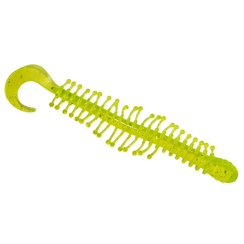 Kalin’s Tickle Worm 4|Chartreuse Holo|White Ice|Acid Rain|Firetiger