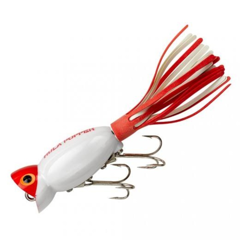 Arbogast – Hula Popper|BULLFROG|FROG WHITE BELLY|PERCH|WHITE/RED HEAD|YELLOW RED/YELLOW SKIRT|SWAMP FROG|FIRETIGER|WHITE BELLY FROG|WHITE BELLY FROG TAN SKIRT|2″|5/8 oz