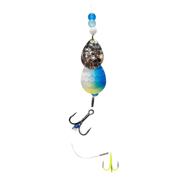 Rare Lures Lake Erie Crawler Harness – Double Colorado Blade