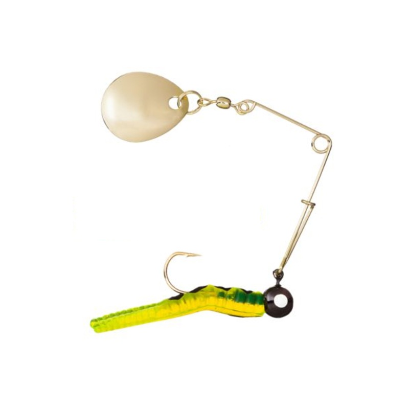 Johnson – Beetle Spin|BLACK CHARTREUSE ORANGE|BLACK CHARTREUSE|CHARTREUSE FIRETAIL|FIRE ORANGE CRAWFISH|WHITE BLACK SPARKLE|YELLOW BLACK DOT|BLACK GREEN|BLACK YELLOW STRIPE|CATALPA/BLACK STRIPE|CLEAR CHARTREUSE|WHITE BLACK|WHITE/BLK/SILVER|1/4 OZ|1/8 OZ