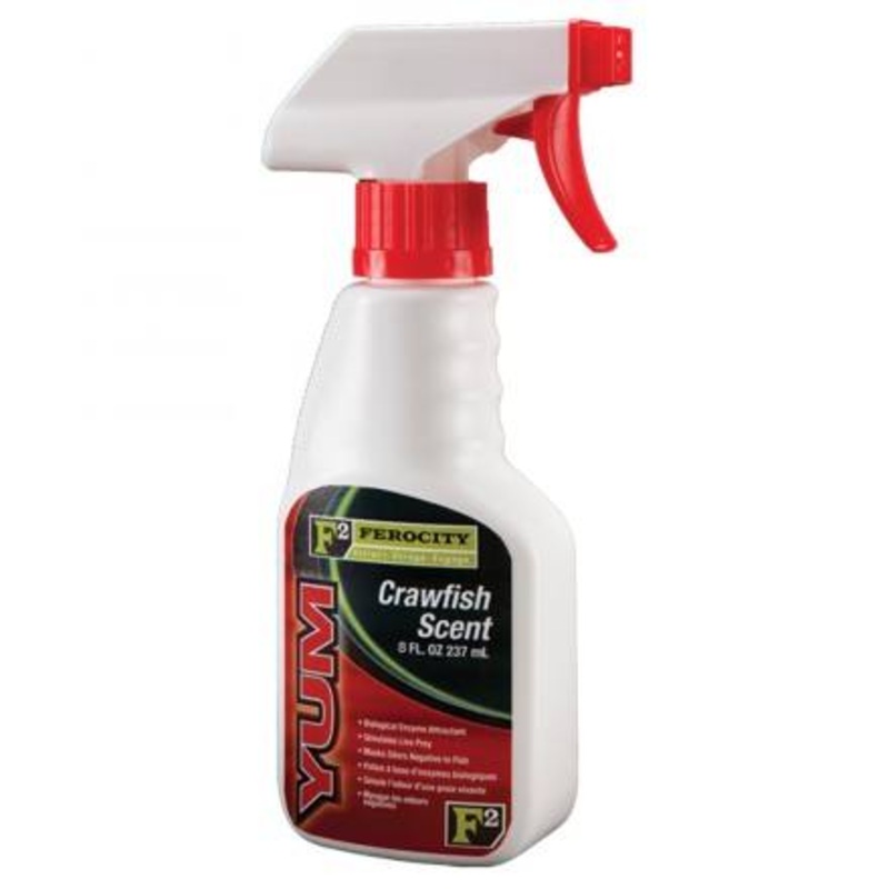 YUM F2 SPRAY ATTRACTANT|CRAWFISH|GARLIC|SHAD|8oz
