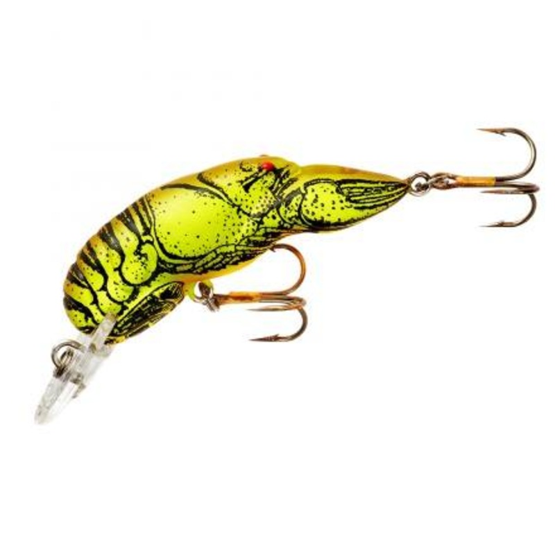 Rebel – Middle Wee Crawfish|CHARTREUSE/BROWN|CHARTREUSE/GREEN BACK|DITCH BROWN|MOSS CRAW|TEXAS RED|1 11/16″ (3/16oz)