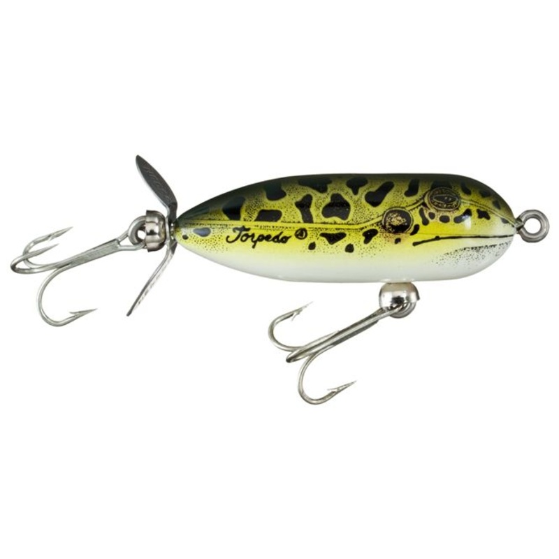 Heddon – Torpedo Hard Baits|BABY BASS|LEOPARD FROG|FLUORESCENT GREEN CRAWDAD|NATURAL PERCH|RED HEAD|2 1/2″