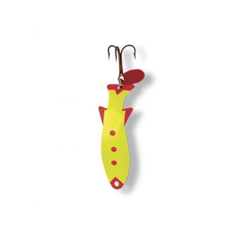 Lucky Strike – Banshee Lures|YELLOW/RED DOTS|PEARL|NICKEL|GOLD|2 1/4″ (1/4oz)|2 1/4