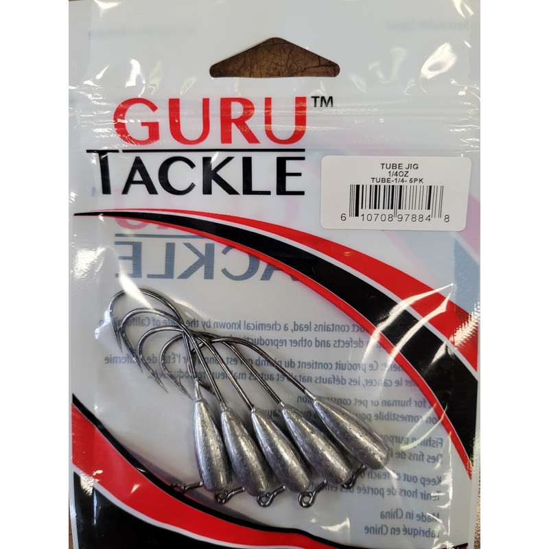 Guru Tackle Tube Jig Head|1/4 OZ|5/16 OZ|3/8 OZ|1/2 OZ