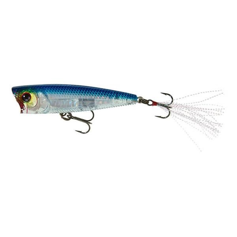 YO-ZURI 3DB POPPER (F)|3″|PRISM GOLD BLACK|PRISM SILVER BLUE|PRISM FROG|PRISM CLOWN|BONE|BLUEGILL