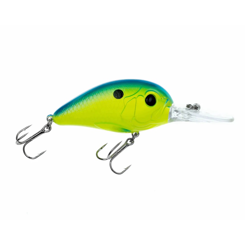 Freedom Rad Crankbait|35 – 2″ – 1/8 Oz.|50 – 2″ – 5/16 Oz.|60 – 2.5″ – 1/2 Oz.|Blue Pearl|Blue Chartreuse|Black Chartreuse|Ghost Craw|Ghost Minnow|Bone|Streak Shad|Sexy|Natural Craw|Blue Craw|Delta Craw|White Chartreuse Belly