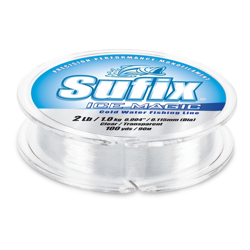 Sufix Ice Magic Monofilament|Clear|Neon Orange|12 LB|2 LB|3 LB|4 LB|6 LB|8 LB|10 LB|100 YD