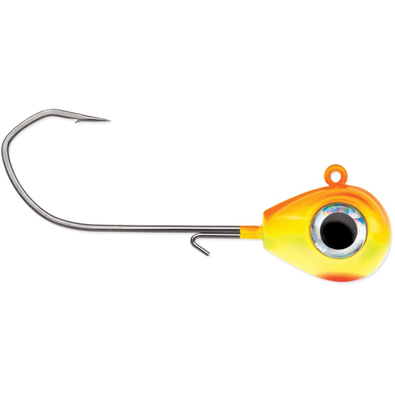 VMC Sleek Jig|1/2 oz.|3/8 oz.|1/4 oz.|Chartreuse Orange|Fathead|Firetiger|Green Fire UV|Glow|Orange Fire UV|Pink Fire UV|White|Blue Fire UV|Chartreuse