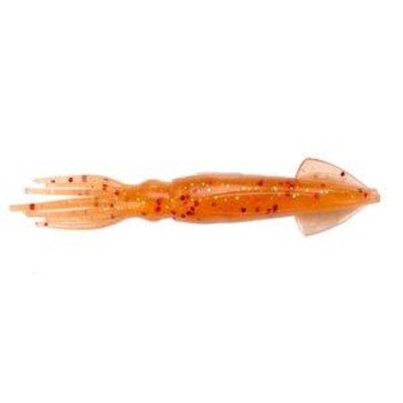 Berkley Gulp Saltwater Squid|3″|Amber Glow|Sugar and Spice Glow