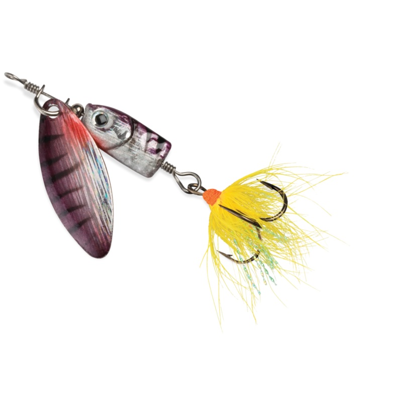 Blue Fox Flash Spinner|1/8 oz.|3/16 oz.|Black/Chartreuse (BC)|Blue Shad (BSD)|Firetiger (FT)|Rainbow Trout (RT)|Shad (SD)|Shiner (SH)