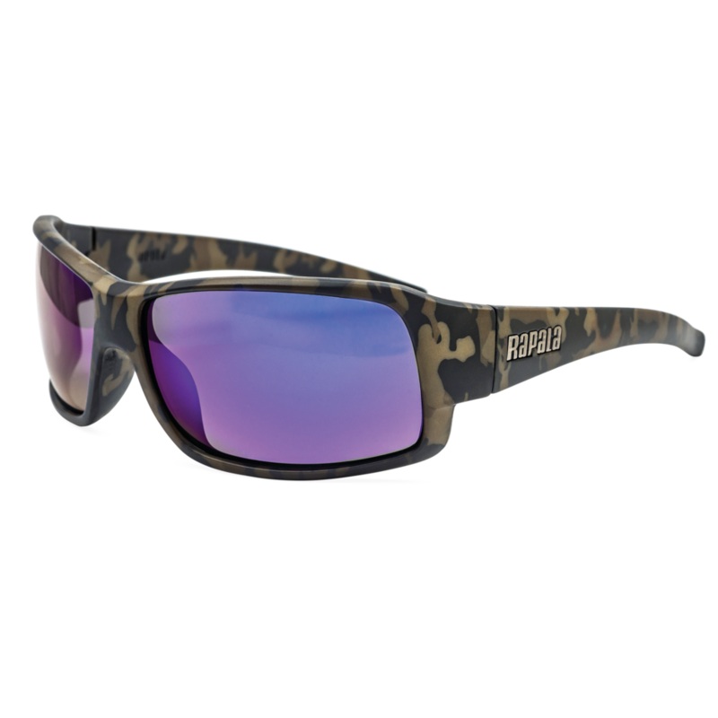 Rapala Prowler Polarized Fishg Glasses CAMO Gray Blue Mirror