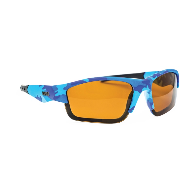 Rapala Boys Polarized Fishing Glasses Blue Camo