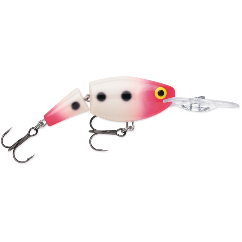 Rapala Jointed Shad Rap|2″|2-3/4″|Black Wonderbread (BWB)|Fruit Punch (FPN)|Glow Pink Squirrel (GPSQ)|Voodoo Haze (VDH)