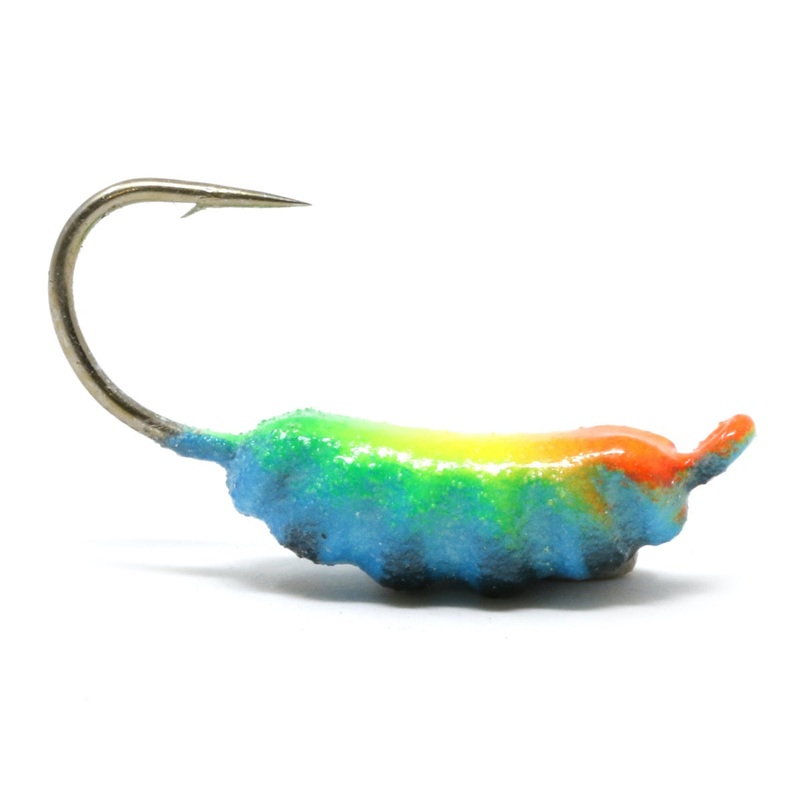Clam Maggot Drop Jig|| 10|1/32 oz|White/Green Glowbar|Chart/Blue Glow|Firetiger Glow Bar|Gold|White/Blue Glow|White/Pink Glow