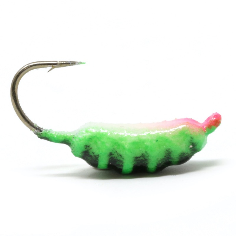 Clam Maggot Drop Jig|| 10|1/32 oz|White/Green Glowbar|Chart/Blue Glow|Firetiger Glow Bar|Gold|White/Blue Glow|White/Pink Glow