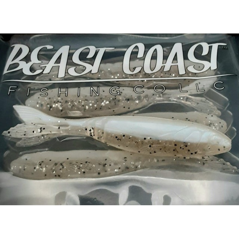 Beast Coast 4.15 Bladerunner|Pro Pearl|Pure Pearl|Pumpkin Shad|Natural Chartreuse Shad