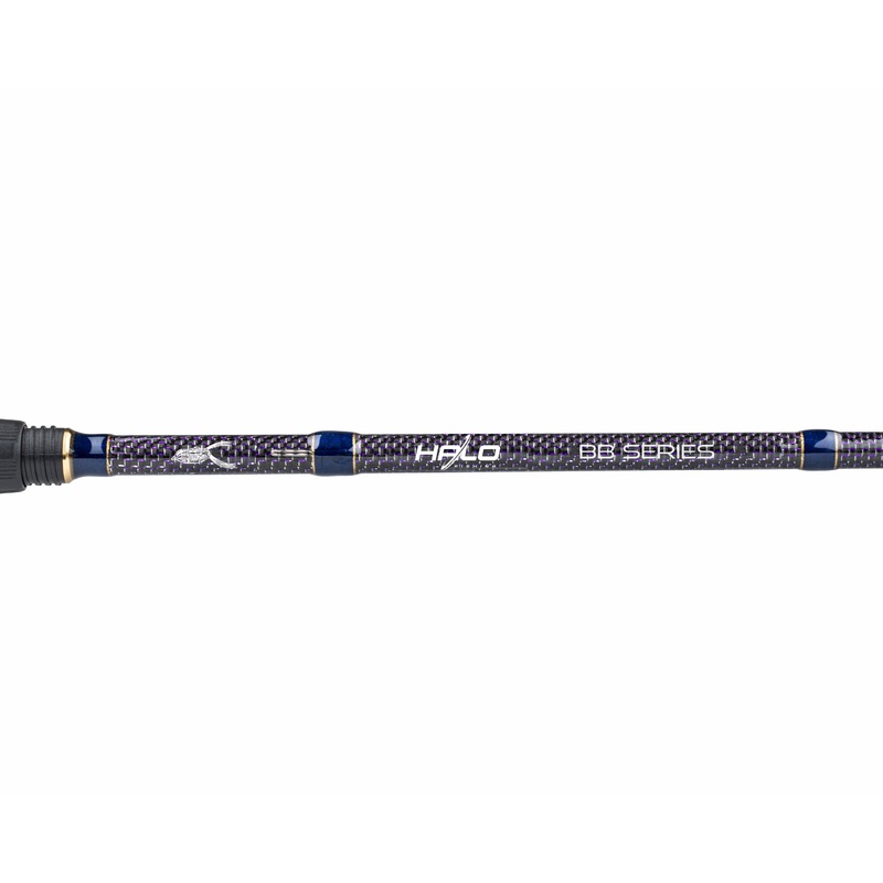 Halo BB Series Fishing Rods|FROG 7′ 0″ Med Hvy|FROG 7′ 2″ Heavy|FROG 7′ 9″ Extra Hvy|JERKBAIT 6′ 11″ Med Hvy Cranking Casting|JIG 7′ 1″ Extra Med Hvy Casting|SCOPING 7′ 1″ Medium Spinning