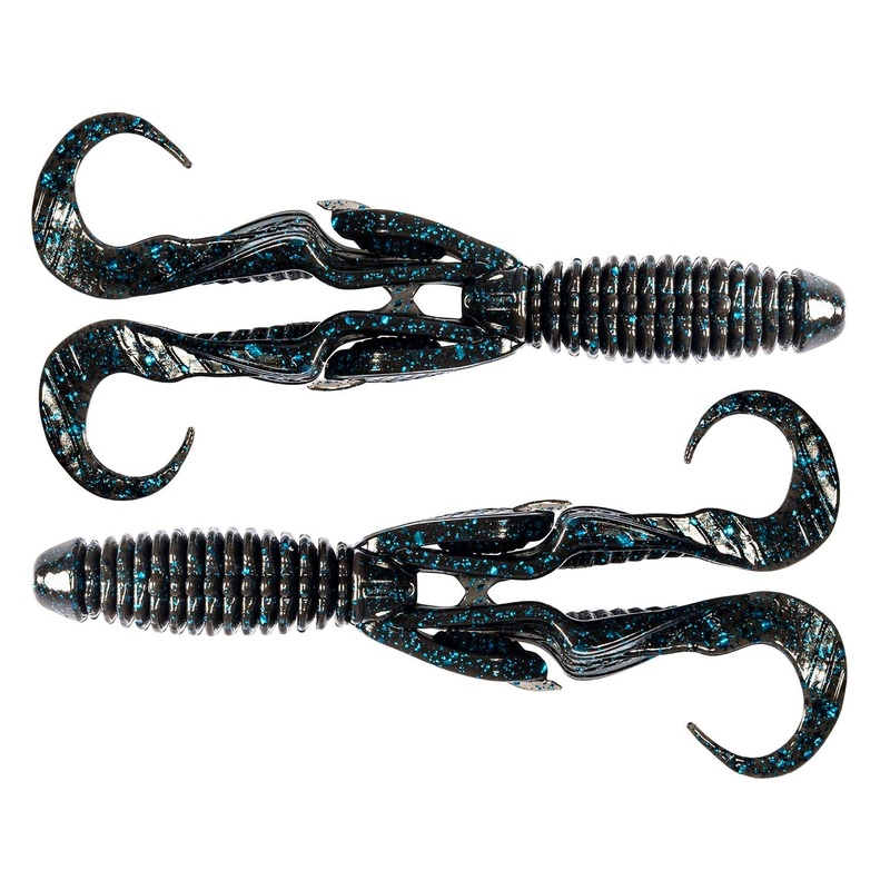 Z-Man Gremlin|4.5″ (4-pack)|Gamechanger|Black/Blue Flake|Junebug|Green Pumpkin|Bama Bug|California Craw|Canada Craw|Purple Rain