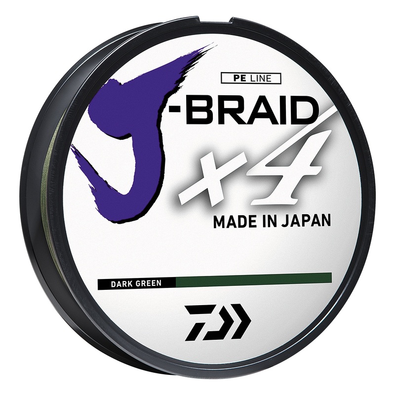 Daiwa J-Braid X4 Braided Line Dark Green