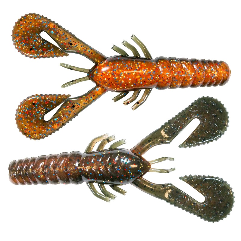 Z-Man Turbo CrawZ|4″ (6-pack)|Molting Craw|Watermelon Candy|Black Blue Flake|Dark Melon Red|Redbone|Okeechobee Craw|Bama Bug|Sprayed Grass|Canada Craw|The Deal|Mudbug|Blue Claw|Fire Craw|June Bug|Green Pumpkin|Green Pumpkin/Orange|Pearl