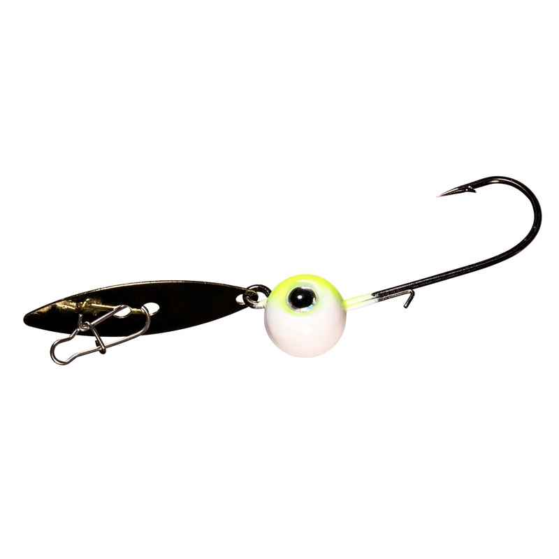 Z-Man ChatterBait WillowVibe|1/4 oz (2-pack)|3/8 oz (2-pack)|Pearl|Smelt|Shiner|Chartreuse Shad