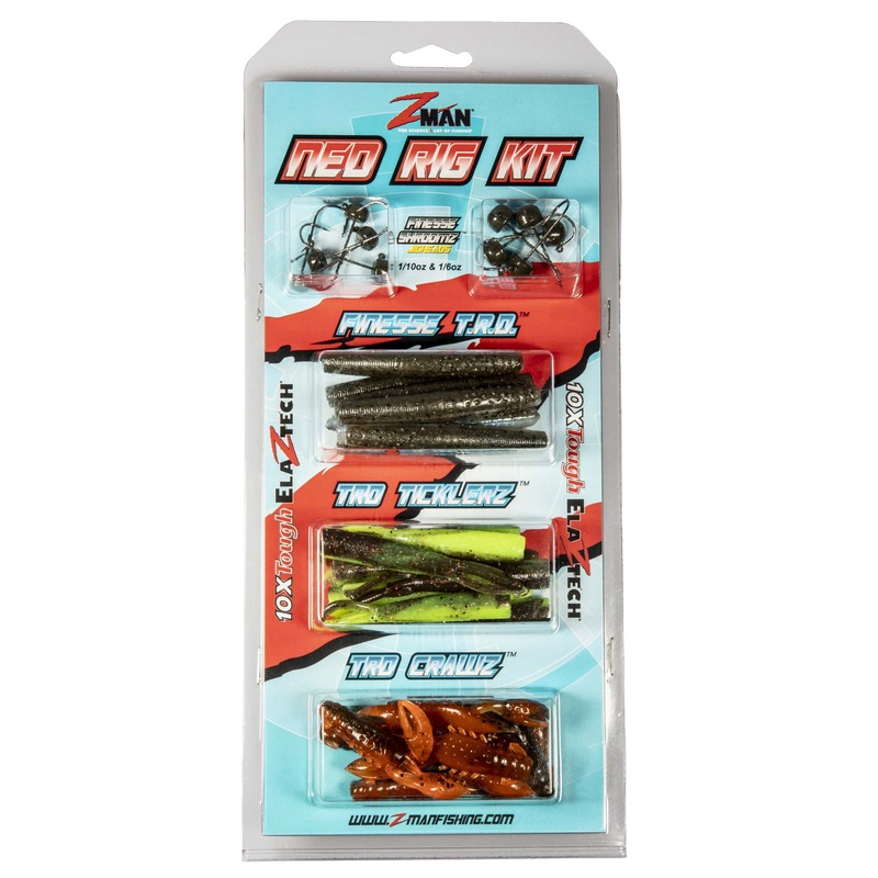 Z-Man Ned Rig Kit|Green Pumpkin|Hot Colors