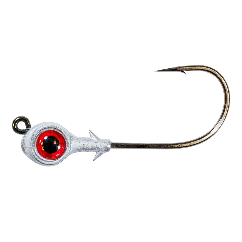 Redfish Eye Jigheads|1/2 oz (3-pack)|1/4 oz (3-pack)|1/8 oz (3-pack)|3/16 oz (3-pack)|3/8 oz (3-pack)|Red|Pearl|Glow|Gold|Chartreuse