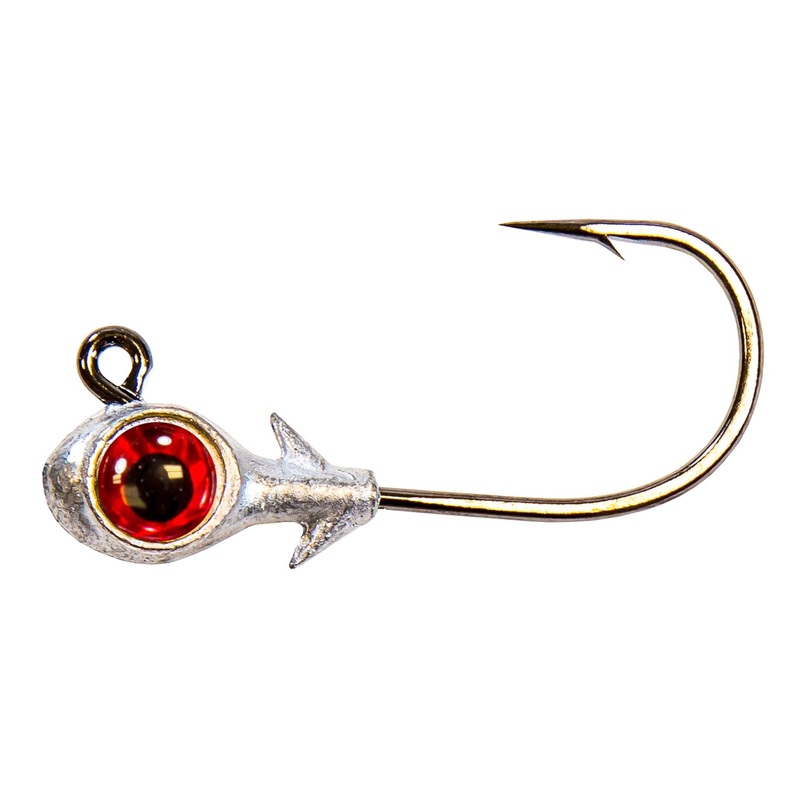 Trout Eye Finesse Jigheads|1/8 oz (3-pack)|3/16 oz (3-pack)|Red|Pearl|Glow|Gold|Chartreuse