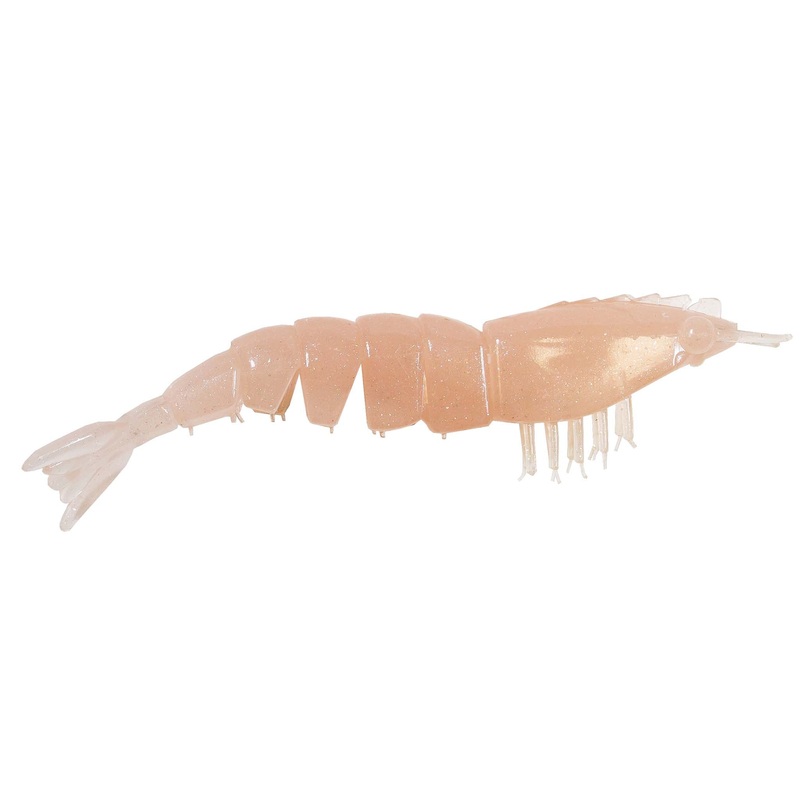EZ ShrimpZ Unrigged|3.5″ (4-pack)|Natural|Rootbeer/Chartreuse Tail|Greasy Prawn|Gold Flake|Fried Chicken|Shrimp Po Boy|Laguna Shrimp|Sexy Penny|The Dude|Slam Shady|Glow/Chartreuse Tail