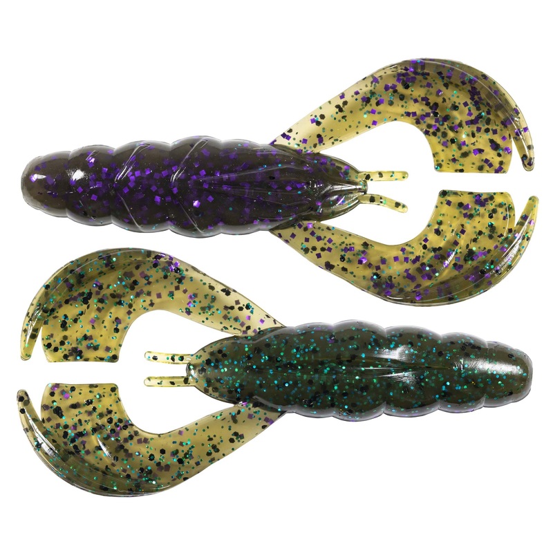 Hella CrawZ|3.75″ (3-pack)|Black Blue|California Craw|Bama Bug|The Deal|Hot Craw|Fire Craw|Green Pumpkin|Pearl
