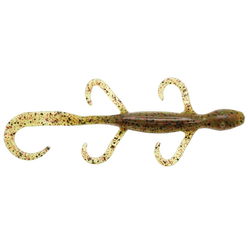 LizardZ|6″ (6-pack)|Black Blue Flake|Watermelon/Chartreuse Tail|Watermelon/Red Glitter|Green Pumpkin|Pumpkin/Chartreuse Tail