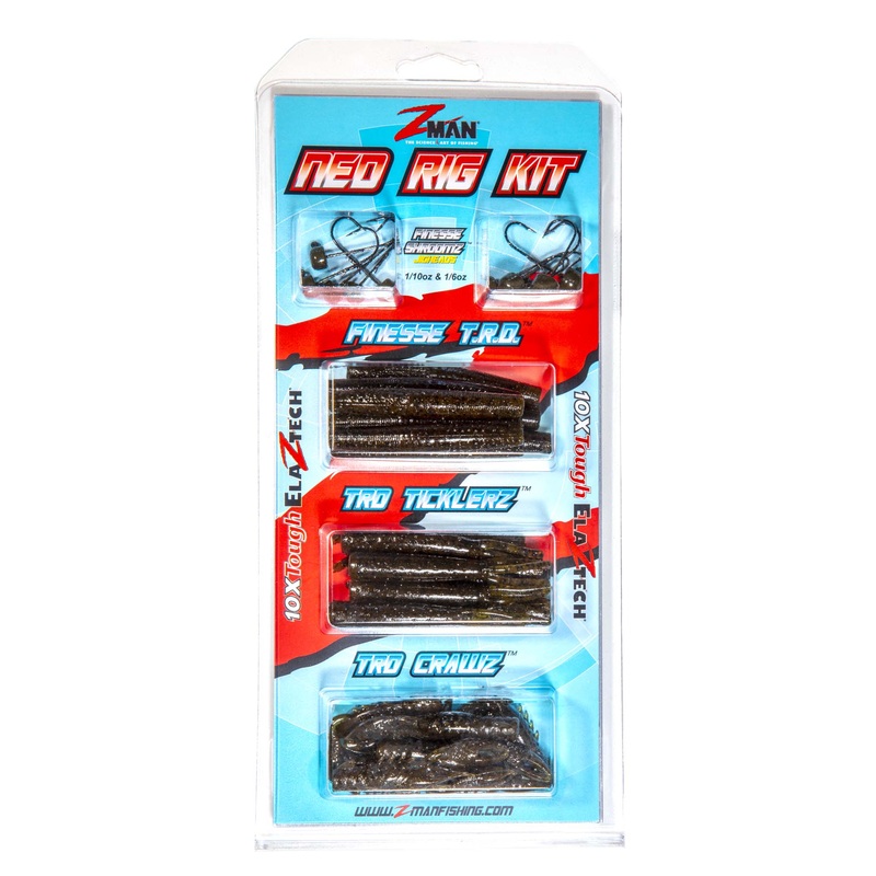 Ned Rig Kit|Green Pumpkin|Hot Colors