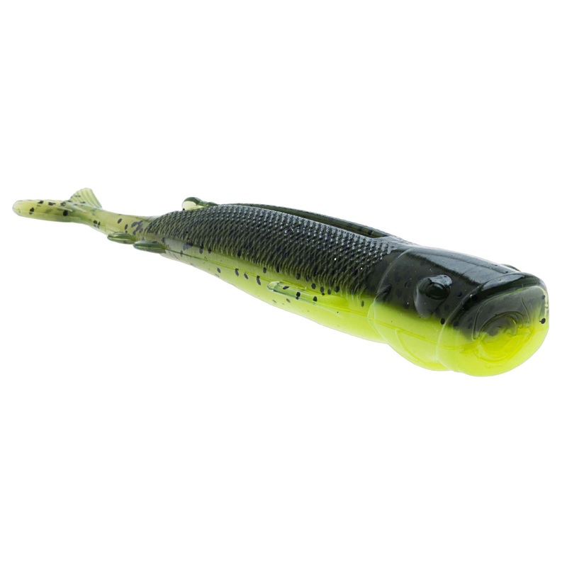 Pop ShadZ|4″ (3-pack)|5″ (3-pack)|Watermelon/Chartreuse|Bad Shad|Breaking Bream|Pearl|Redbone|Mud Minnow