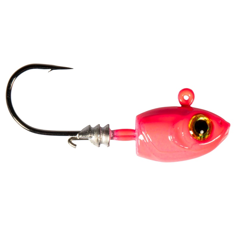 Micro Shad HeadZ|1/32oz (4-pack)|1/16oz (4-pack)|1/8oz (4-pack)|3/16oz (4-pack)|Pink Glow|Black|Chartreuse|Glow
