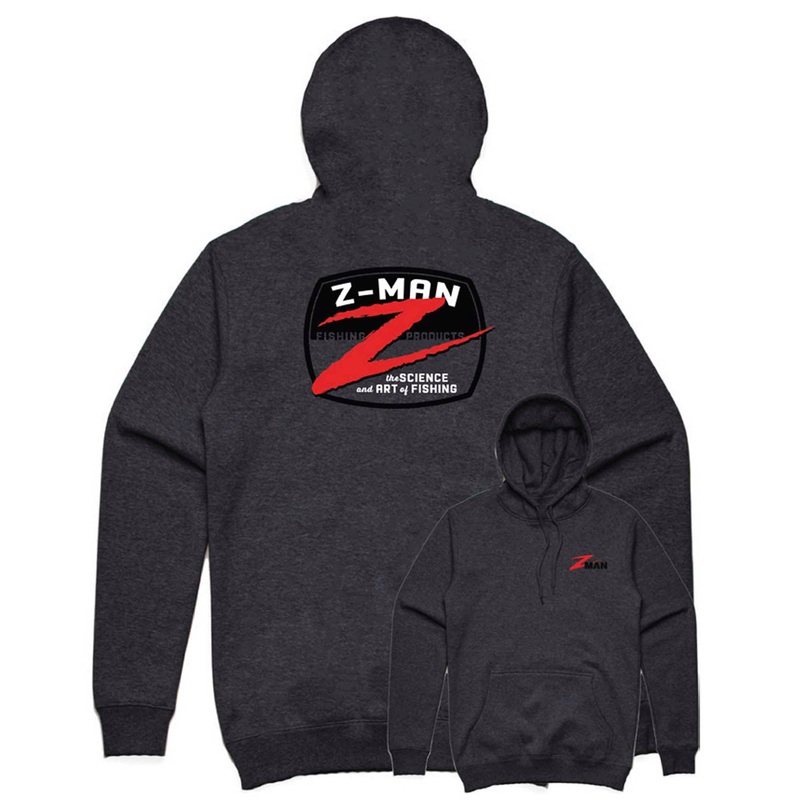 Z-Badge HoodieZ|L|M|S|XL|XXL|XXXL|Charcoal Heather|Gray Heather