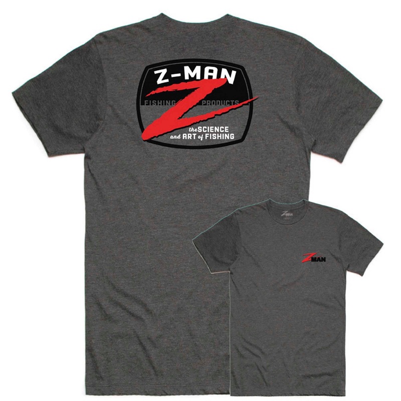 Z-Badge Logo TeeZ|L|M|S|XL|XXL|XXXL|Charcoal Heather|Military Heather