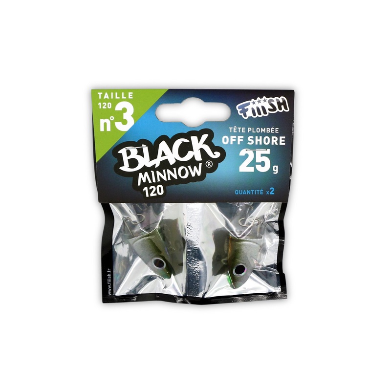 Fiiish Black Minnow Jig Heads Search No.3 25 gr