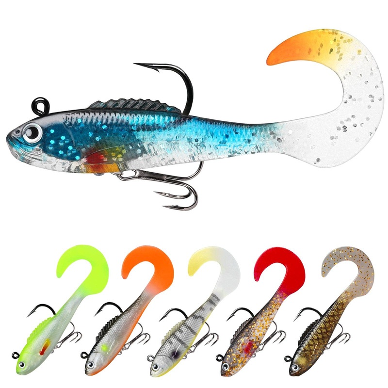 TRUSCEND Fishing Lures Lifelike Swimbait for Bass Trout Crappie