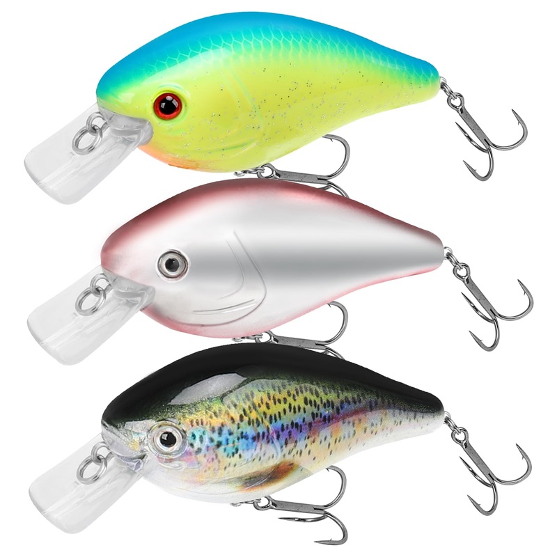 TRUSCEND Craz Crankbait Fishing Lures Saltwater Freshwater, Deep Diving