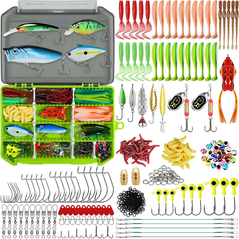 TRUSCEND Fishing Lure Making Kit with Tackle Box – 240pcs