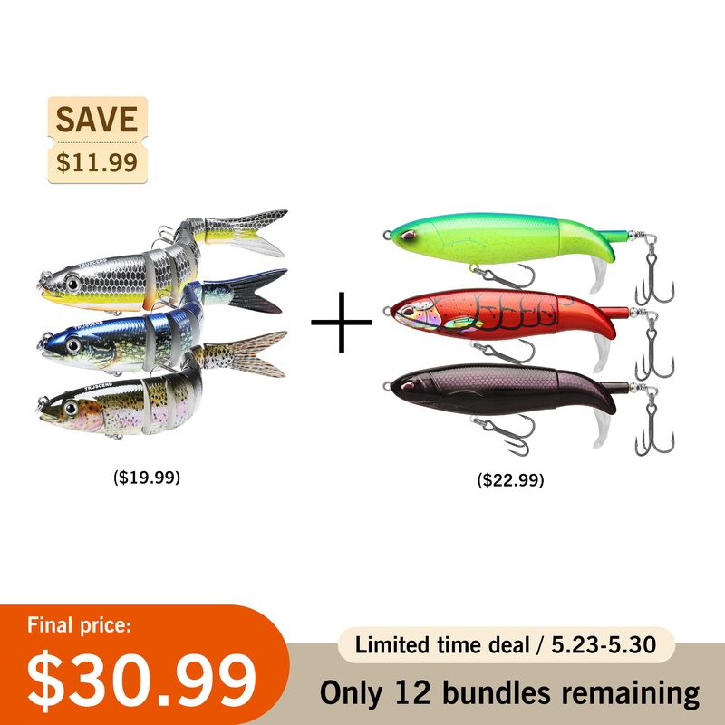 TRUSCEND Jointed Swimbait3Pcs+ Revenge Plopper3Pcs