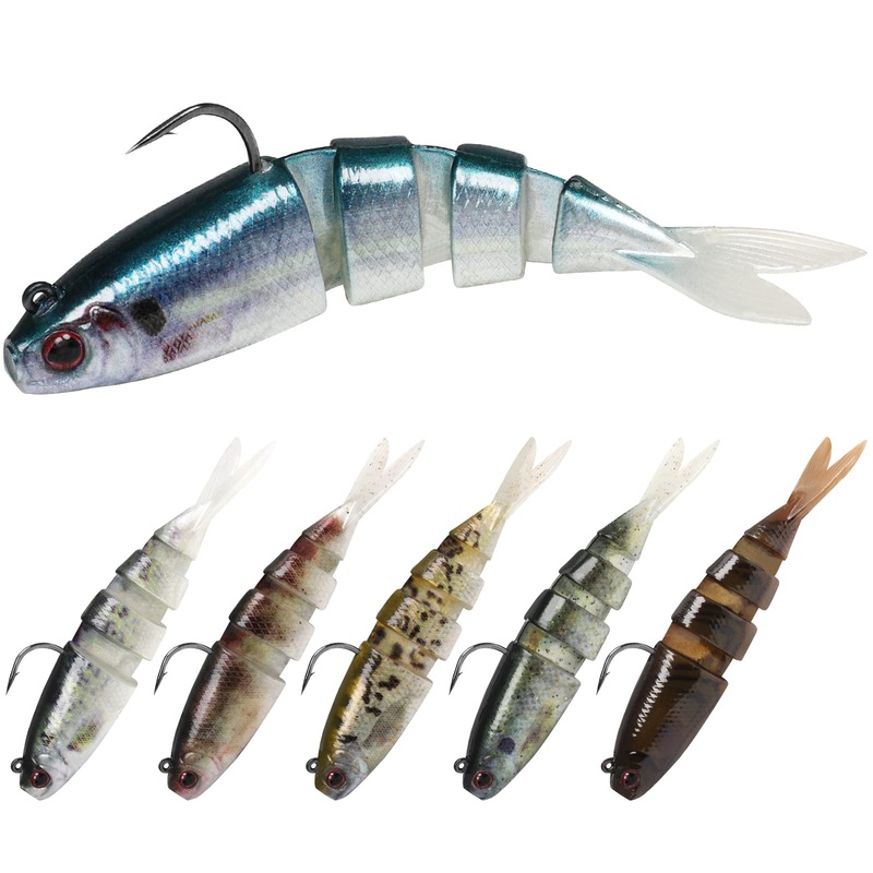 TRUSCEND Pre Rigged Soft Fishing Lures