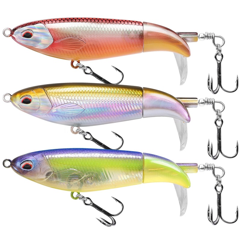 TRUSCEND Topwater Fishing Lure Minnow Revenge Plopper Lure