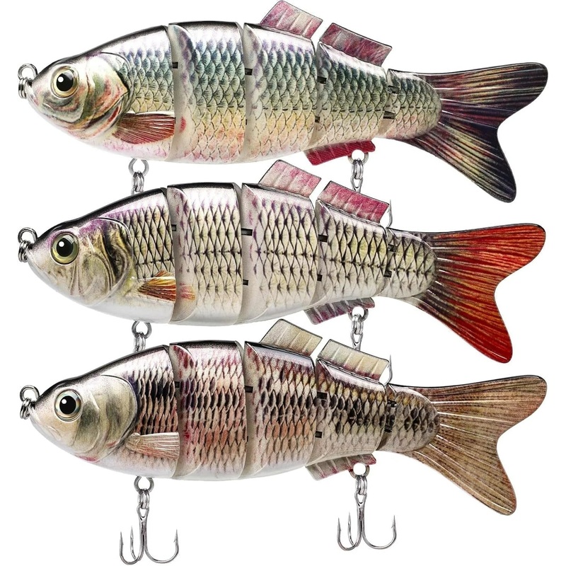 TRUSCEND Easy Catch Swimmax, Magic Noisy Turbulent Wiggling and Vibrating Action for More Bites, Lifelike Fishing Lures for All Species, Swimbait for Relax Family Fishing Must-Have for Lovely Anglers