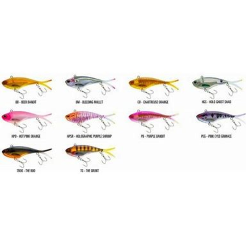 NOMAD Vertrex Max Soft Vibe|Bleeding Mullet|Holo Ghost Shad|The Grunt|Beer Bandit|Croaker|Aqua ghost|Mangrove shad|Purple bandit|Holographic purple shrimp|Green gold gizzy|Pink eyed grimace|95mm|75mm