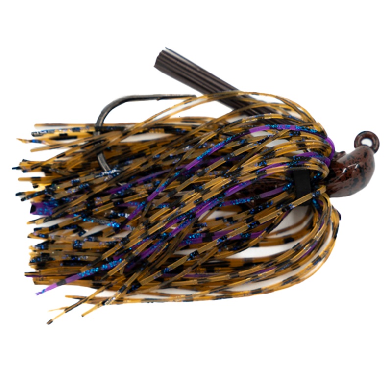 Spanky Tungsten Skippin’ Jig|Natty Craw|PB&J|Green Pumpkin|Pumpkin Bread|Fire Craw|Watermelon Craw|Nutso Black & Blue|Black & Blue|3/8 oz|1/2 oz